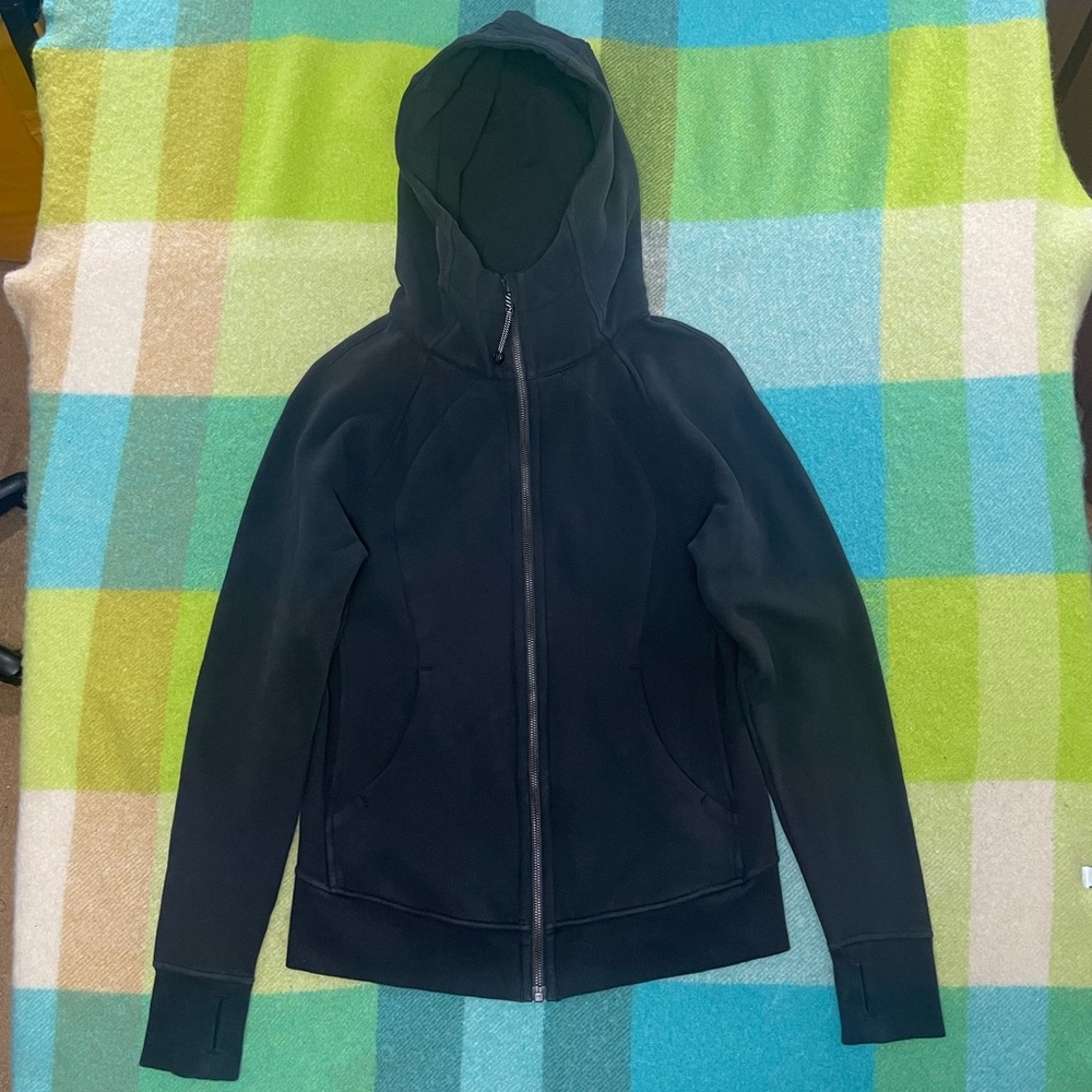 Lululemon Black Scuba Full Zip Hoodie